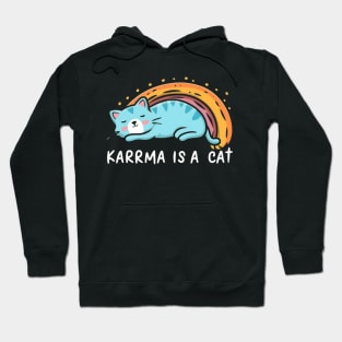 Karma Is A Cat Hoodie